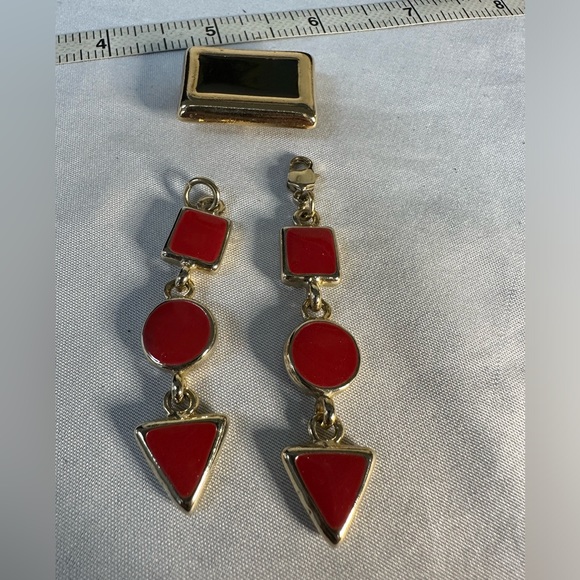 80’s Ernst Bek abstract charm dangle pin - Picture 7 of 7